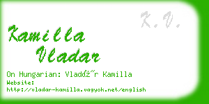 kamilla vladar business card
